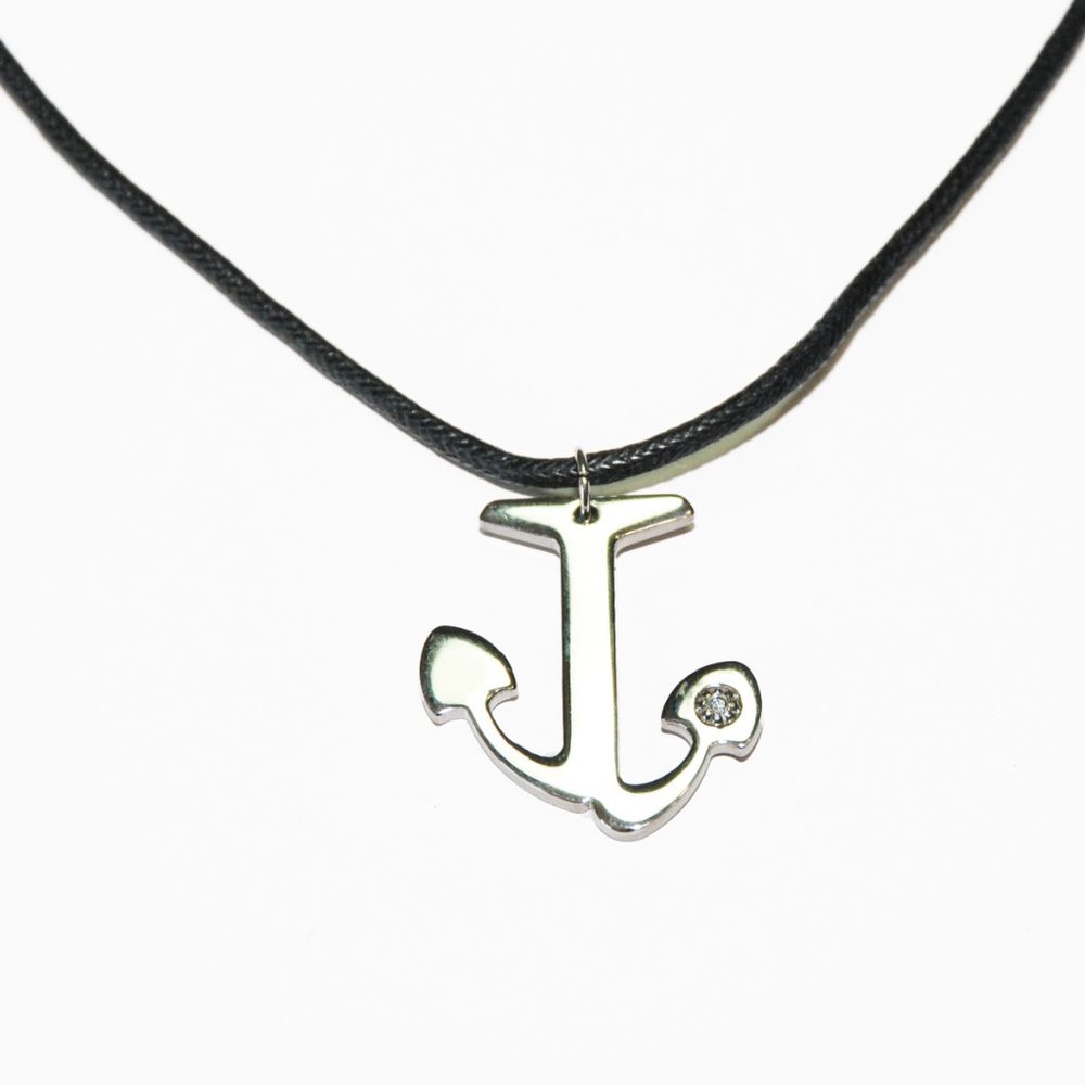 2 FOR $52! Men's Ancora Stainless Steel Pendant / Necklace - Picture 3 of 4